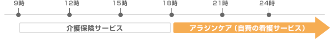 介護保険との併用 タイムライン
